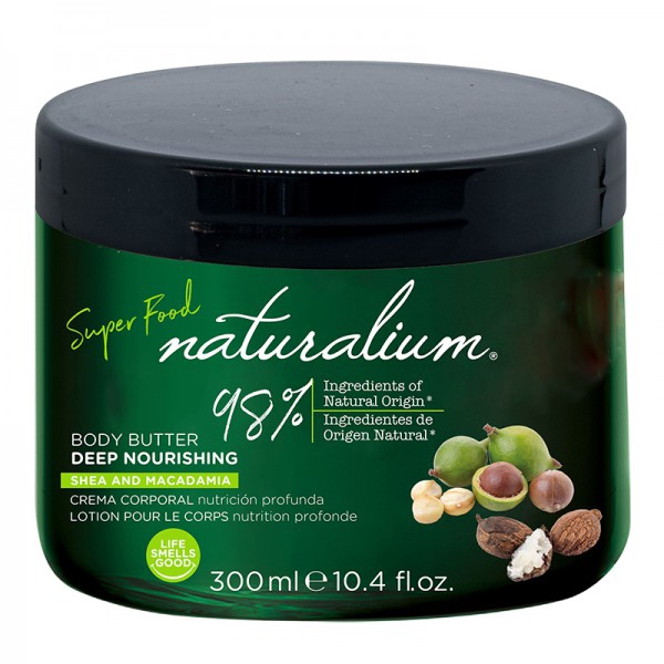 Creme corporal Macadamia Naturalium Superfood (300ml): Creme natural de nutrição profundo Creme corporal Macadamia Naturalium Superfood (300ml): Creme natural de nutrição profundo